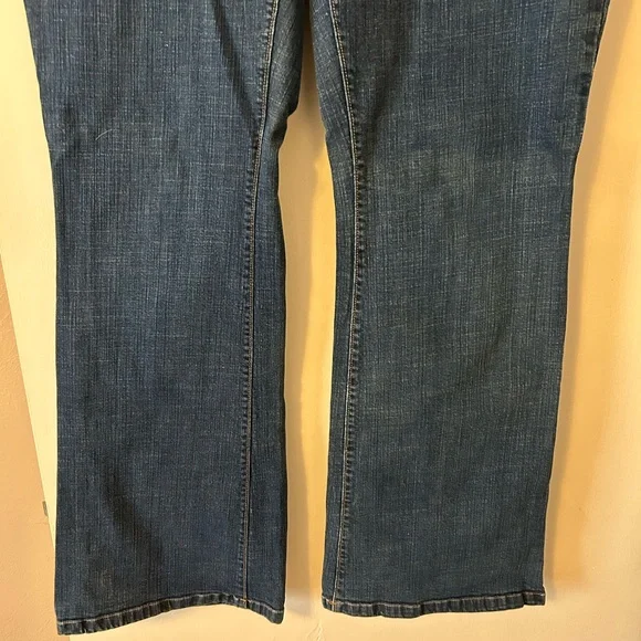 Trendy Dark Blue Flare Jeans - Picture 3 of 8